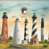 Lighthouses of North Carolina Puzzle Image